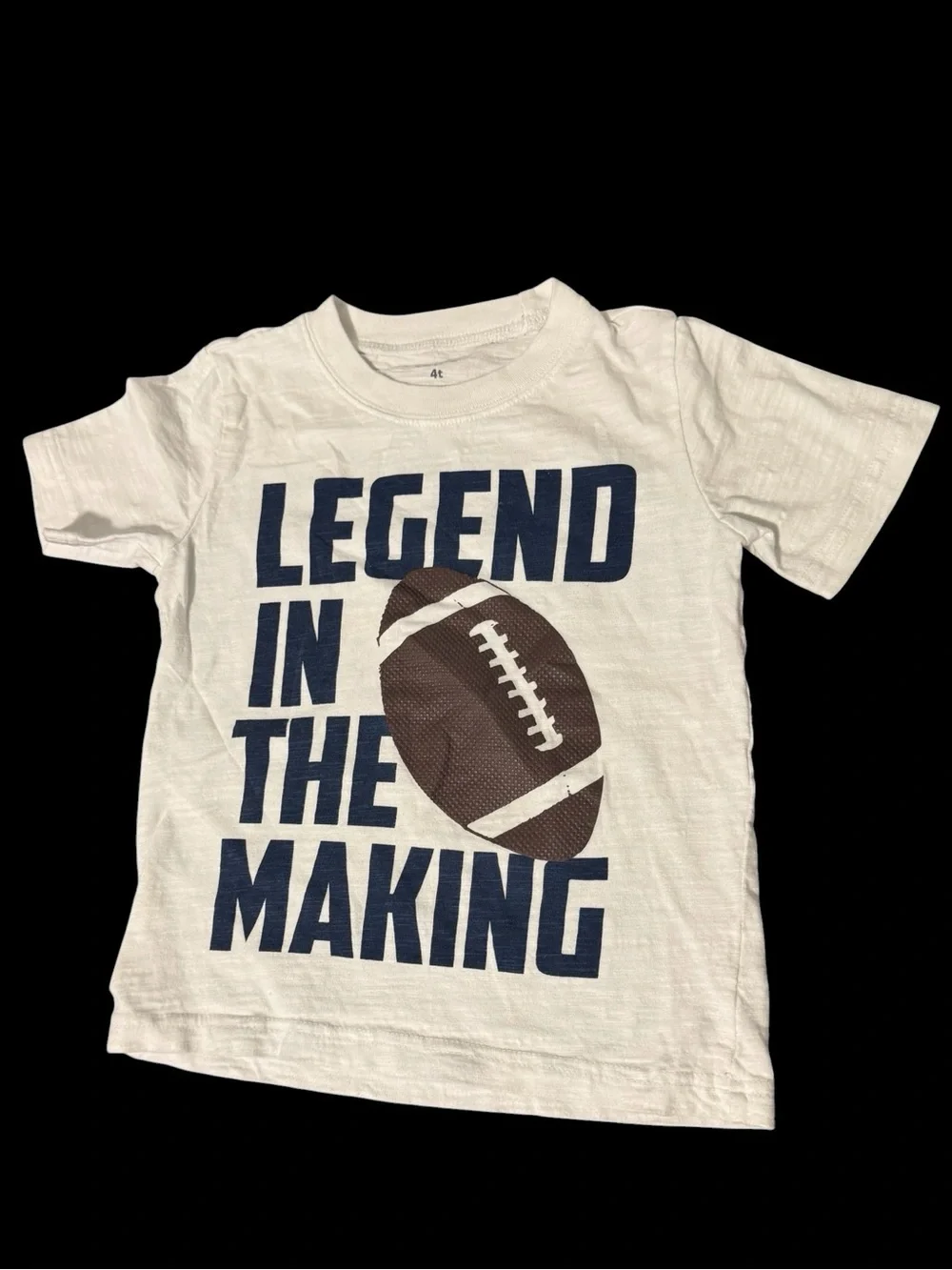 Carter’s Legend In The Making White Kids Football Graphic Tee